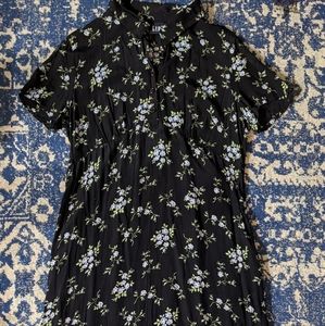 Gap Floral Print Dress with Collar Size L